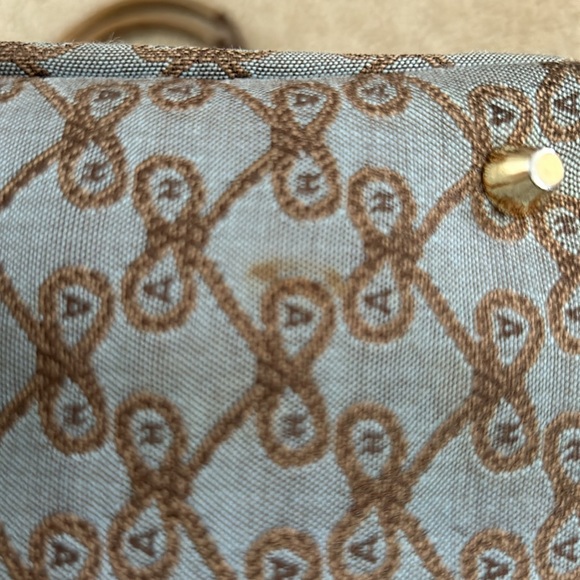 Anya Hindmarch Gray/Gold Fabric/Leather Tote - Picture 13 of 15